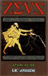 Box cover for Zeus on the Atari 8-bit.