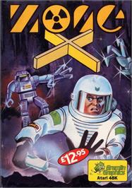 Box cover for Zone X on the Atari 8-bit.