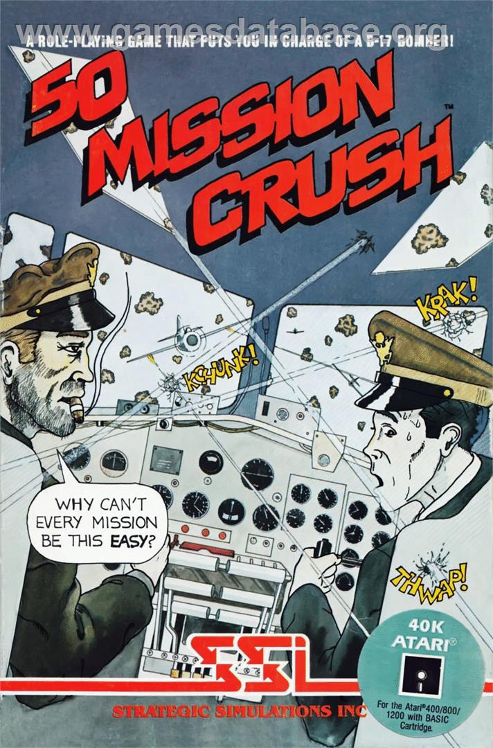 50 Mission Crush - Atari 8-bit - Artwork - Box