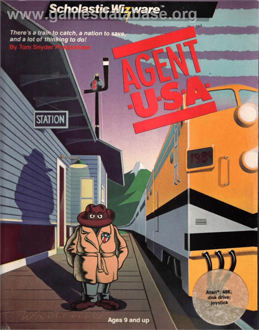 Agent USA - Atari 8-bit - Artwork - Box