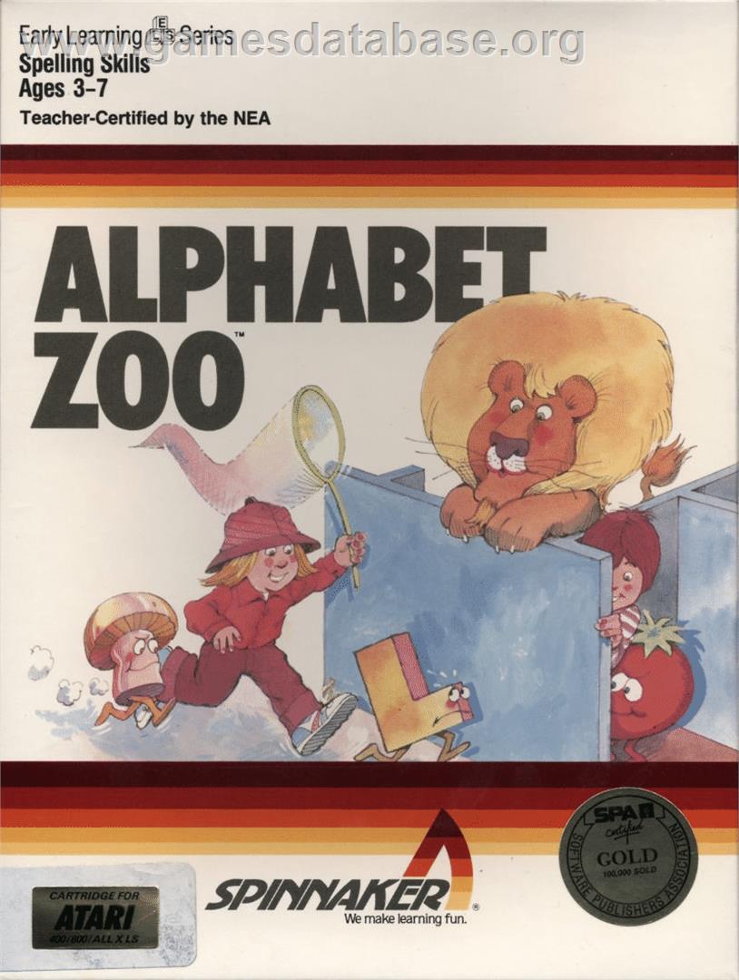 Alphabet Zoo - Atari 8-bit - Artwork - Box