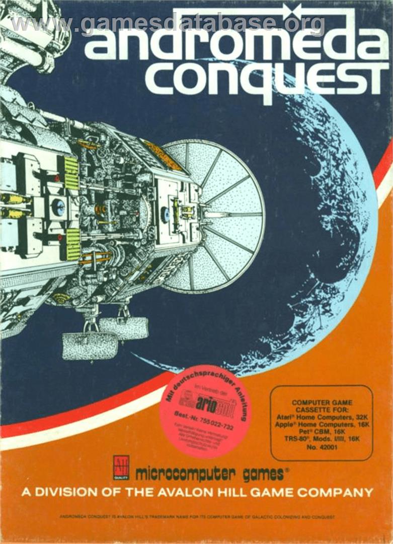 Andromeda Conquest - Atari 8-bit - Artwork - Box
