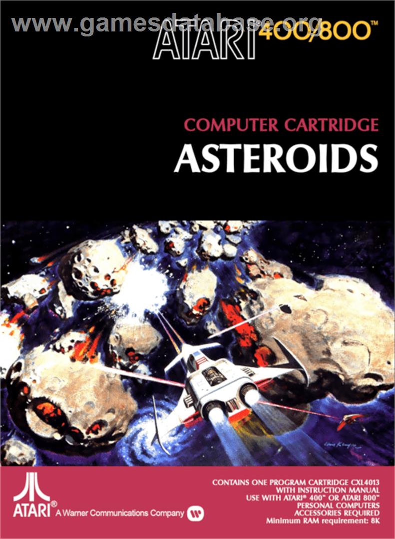 Asteroids - Atari 8-bit - Artwork - Box