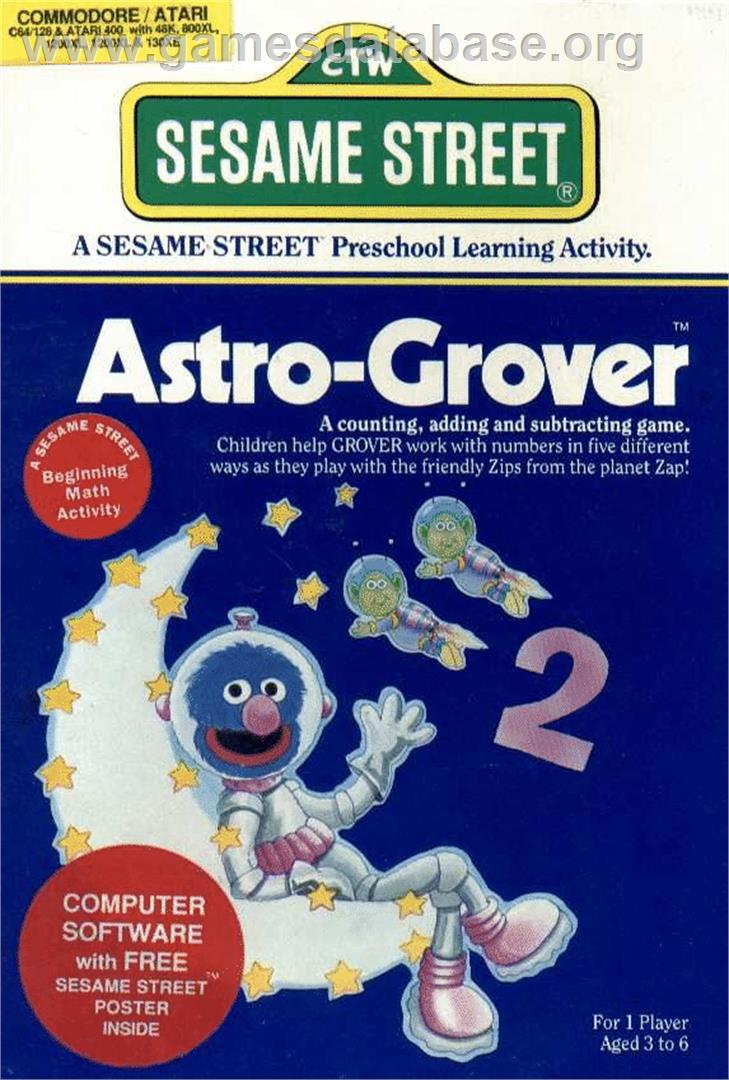 Astro-Grover - Atari 8-bit - Artwork - Box