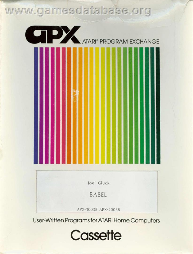 Babel - Atari 8-bit - Artwork - Box