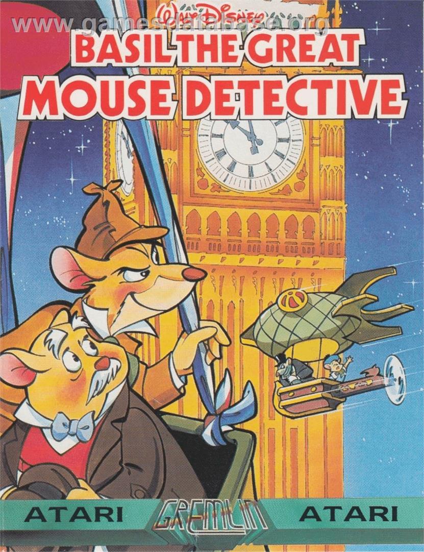 Basil The Great Mouse Detective - Atari 8-bit - Artwork - Box