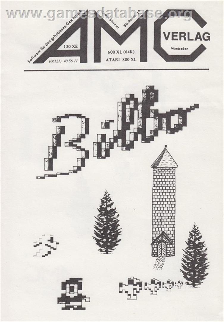Bilbo - Atari 8-bit - Artwork - Box