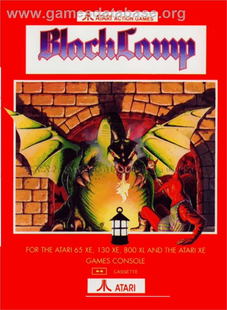 Black Lamp - Atari 8-bit - Artwork - Box