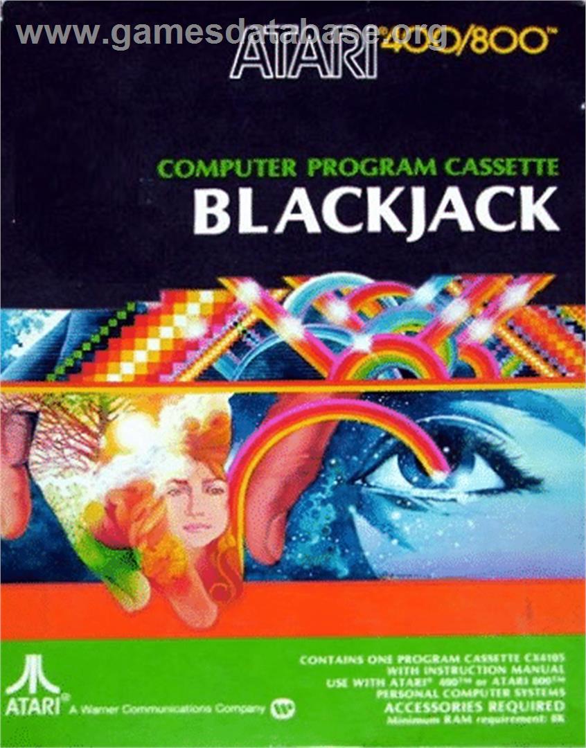 Blackjack - Atari 8-bit - Artwork - Box