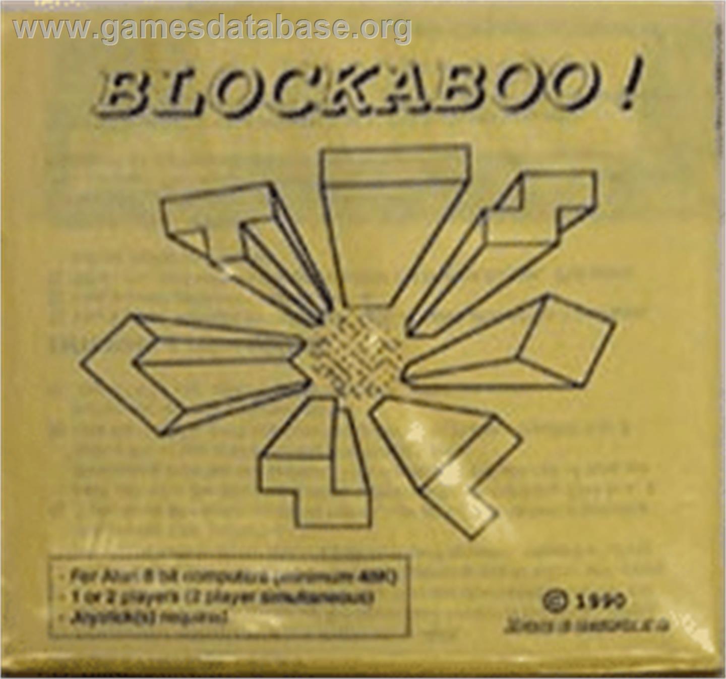 Blockaboo! - Atari 8-bit - Artwork - Box