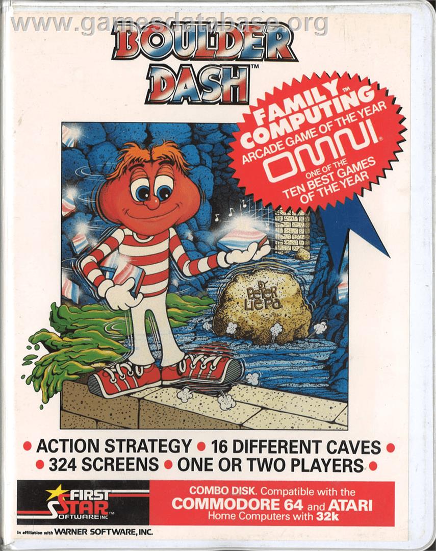 Boulder Dash - Atari 8-bit - Artwork - Box