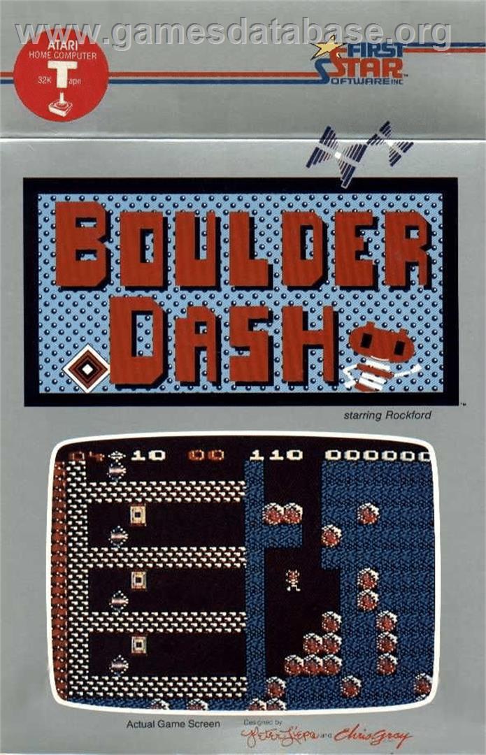 Boulder Dash - Atari 8-bit - Artwork - Box