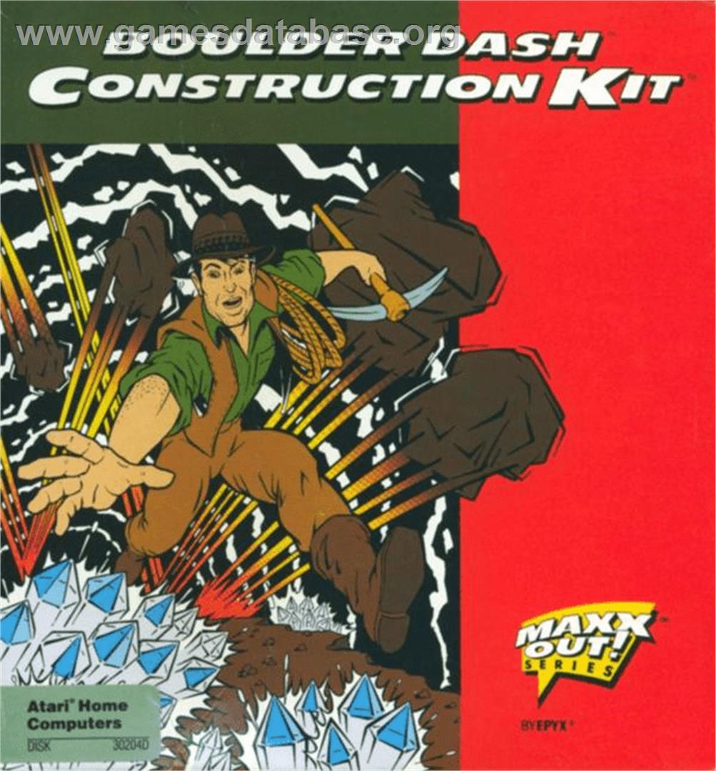 Boulder Dash Construction Kit - Atari 8-bit - Artwork - Box