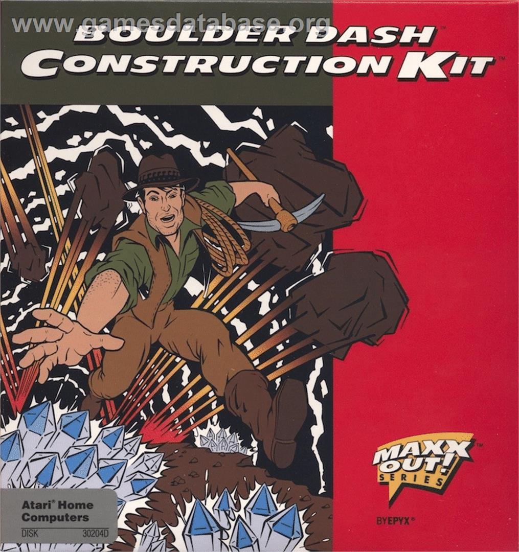 Boulder Dash Construction Kit - Atari 8-bit - Artwork - Box