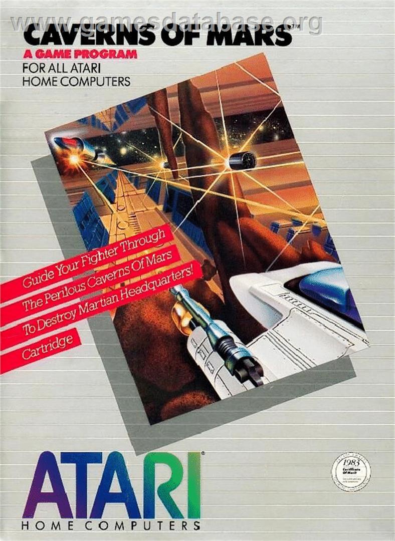 Caverns Of Mars - Atari 8-bit - Artwork - Box