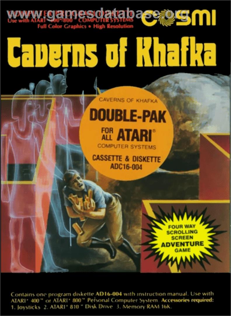 Caverns of Khafka - Atari 8-bit - Artwork - Box