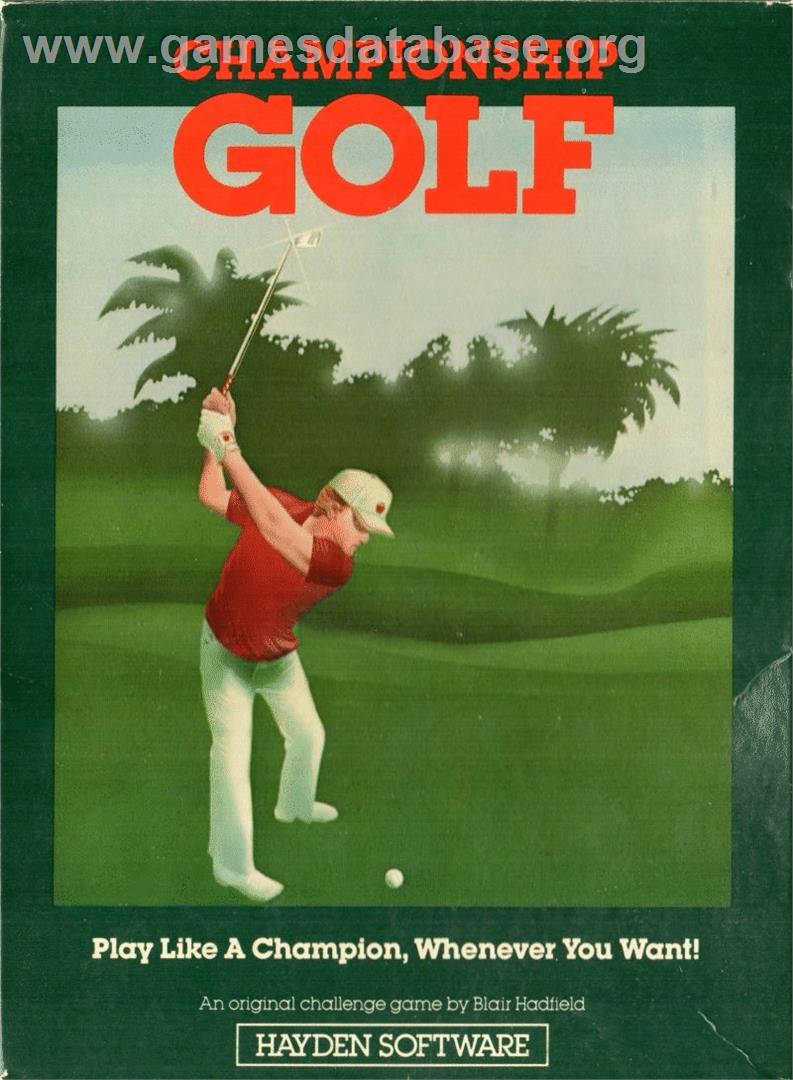 Championship Golf - Atari 8-bit - Artwork - Box