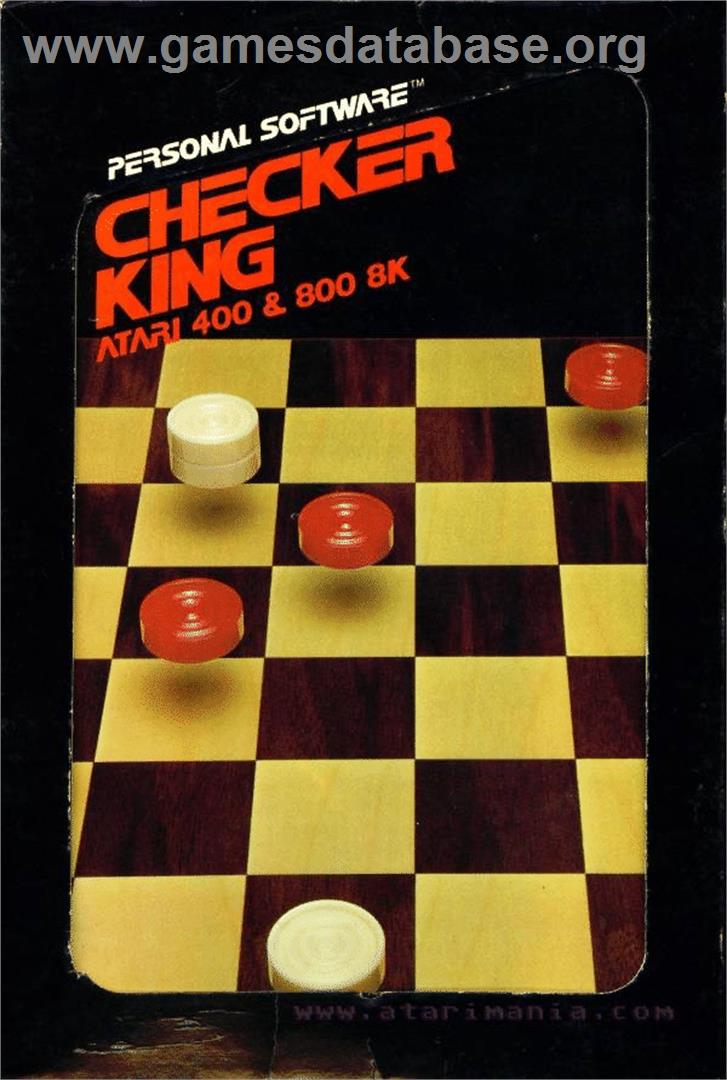 Checker King - Atari 8-bit - Artwork - Box