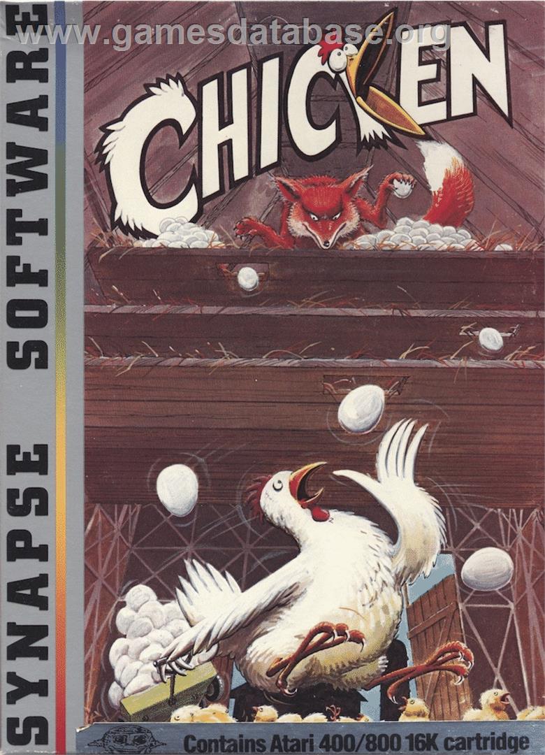 Chicken - Atari 8-bit - Artwork - Box
