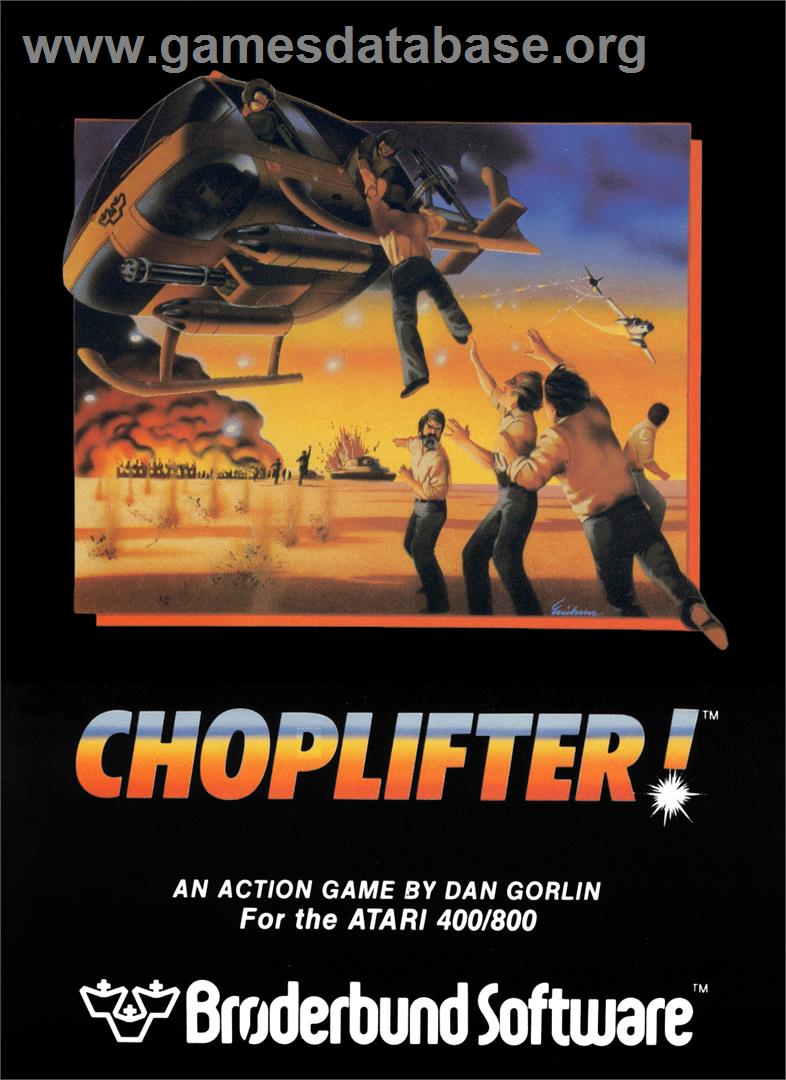 Choplifter! - Atari 8-bit - Artwork - Box