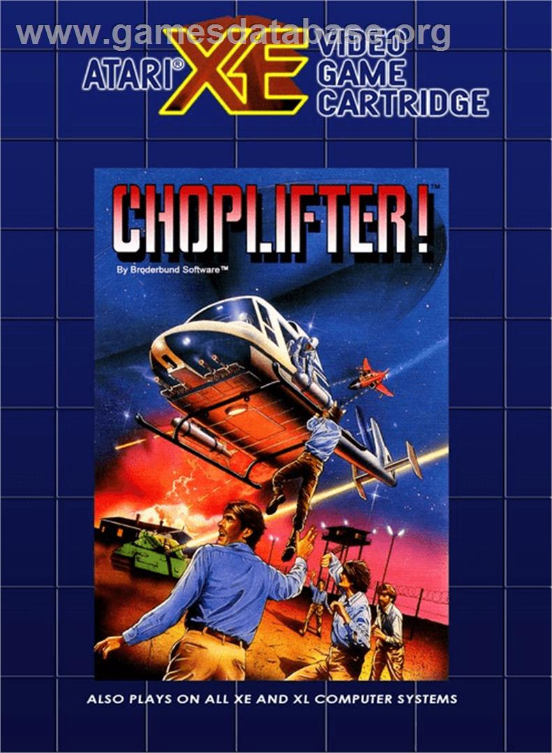 Choplifter - Atari 8-bit - Artwork - Box