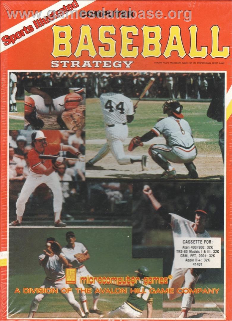 Computer Baseball Strategy - Atari 8-bit - Artwork - Box