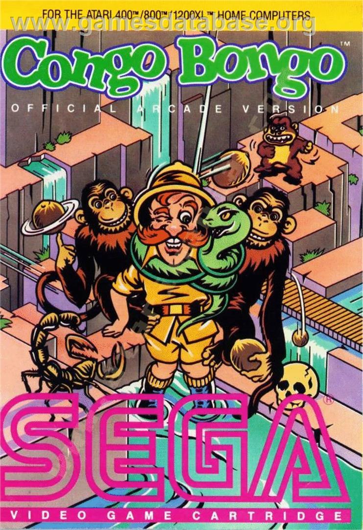 Congo Bongo - Atari 8-bit - Artwork - Box