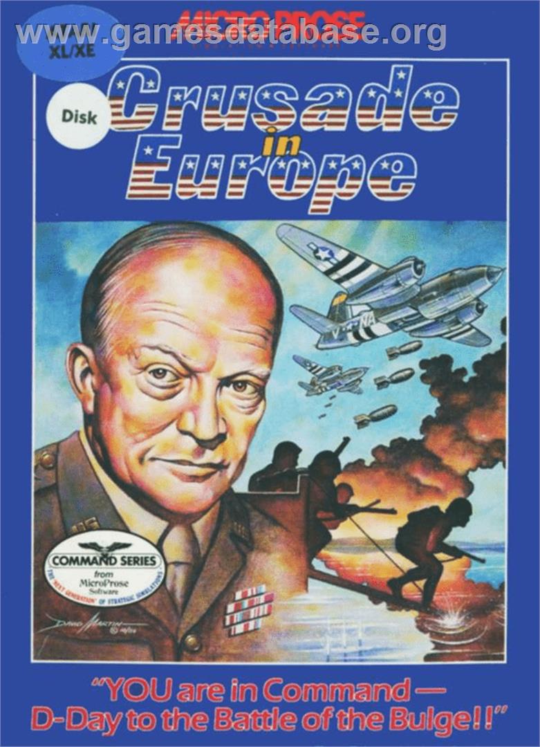 Crusade in Europe - Atari 8-bit - Artwork - Box
