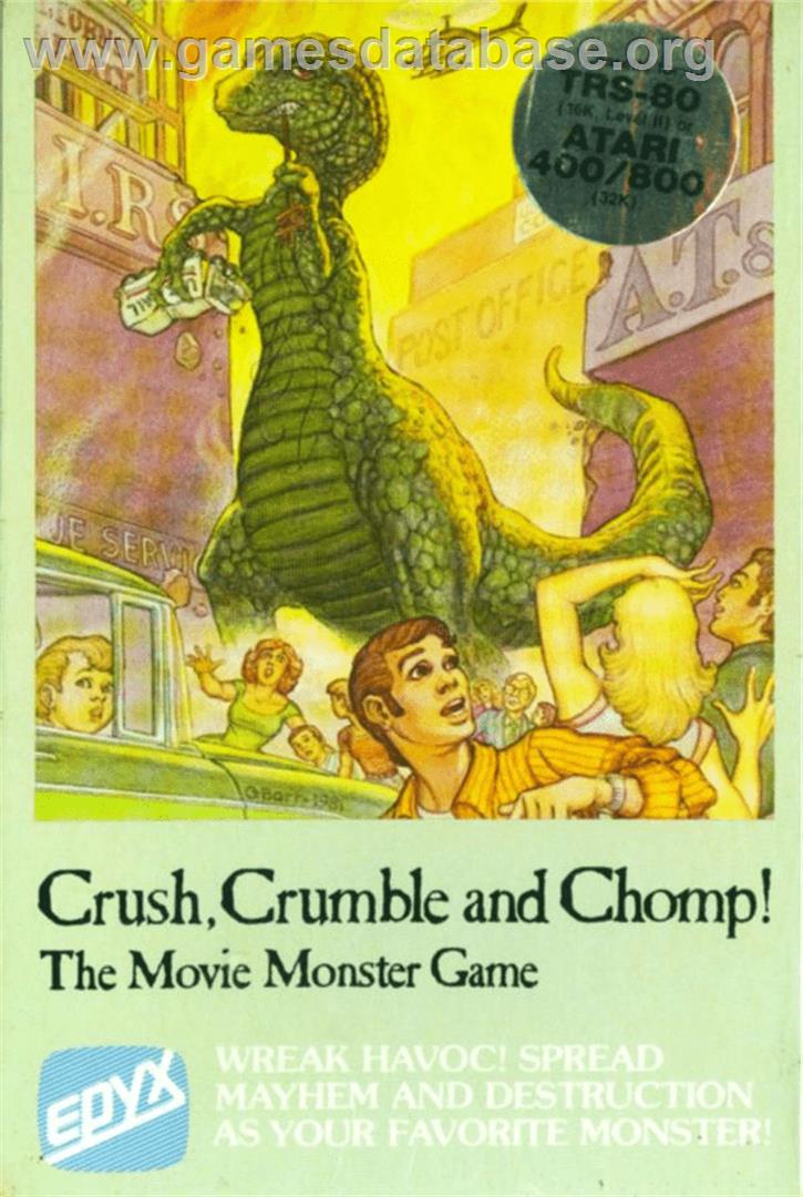 Crush, Crumble and Chomp - Atari 8-bit - Artwork - Box