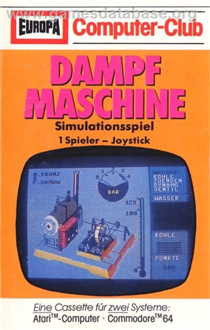 Dampfmaschine - Atari 8-bit - Artwork - Box