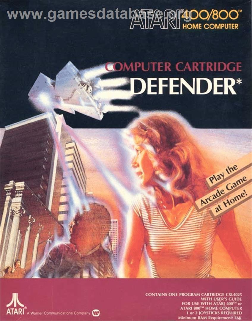 Defender - Atari 8-bit - Artwork - Box