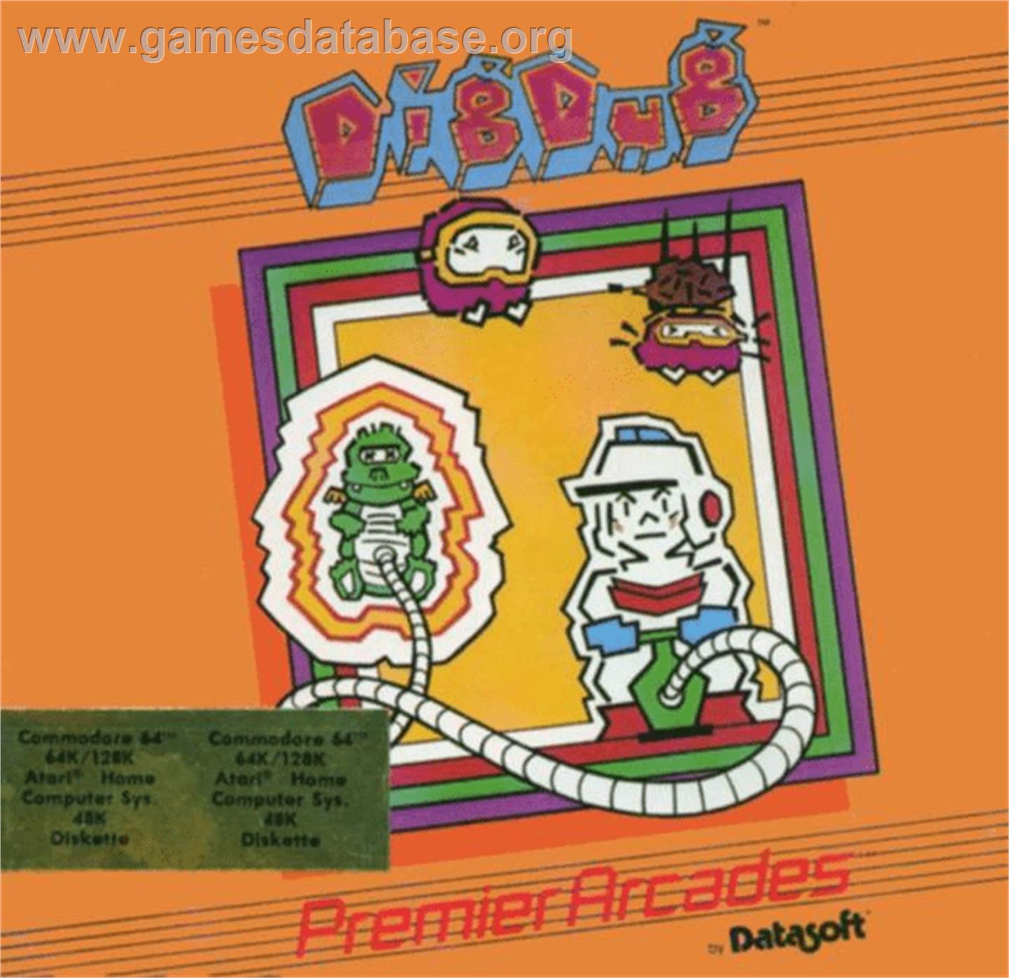 Dig Dug - Atari 8-bit - Artwork - Box