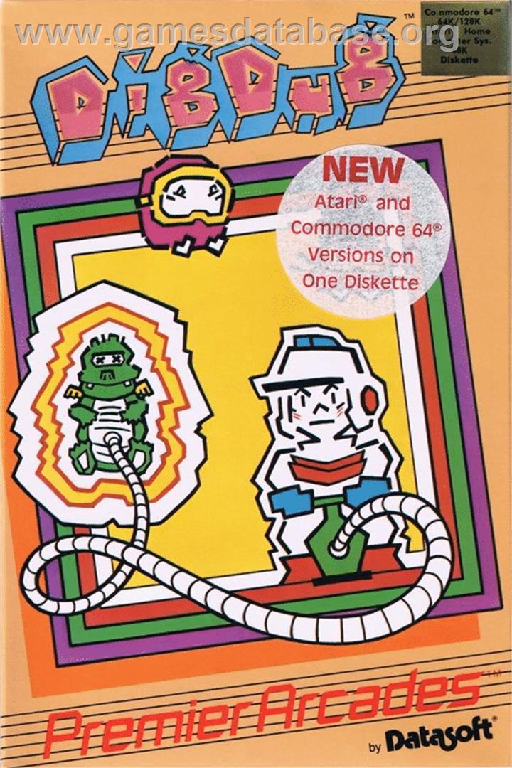 Dig Dug - Atari 8-bit - Artwork - Box