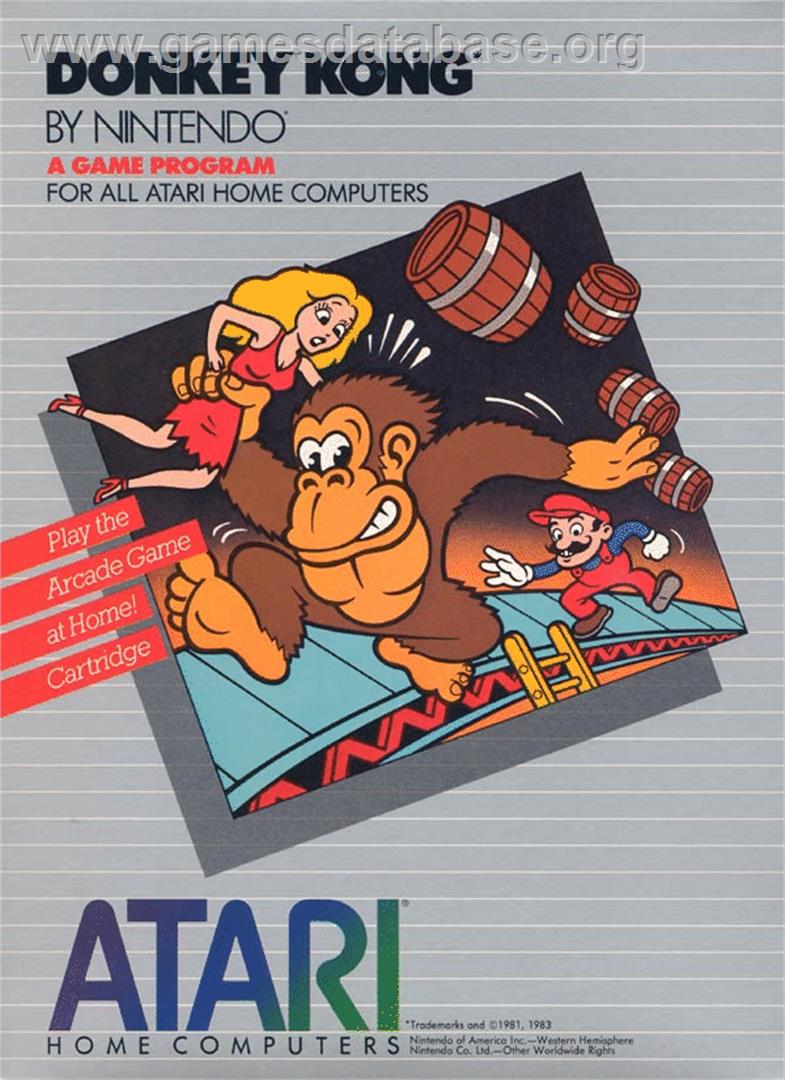 Donkey Kong - Atari 8-bit - Artwork - Box