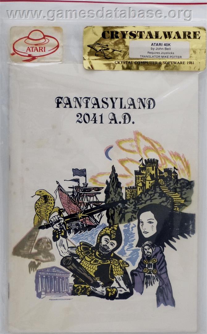 Fantasyland 2041 A.d. - Atari 8-bit - Artwork - Box