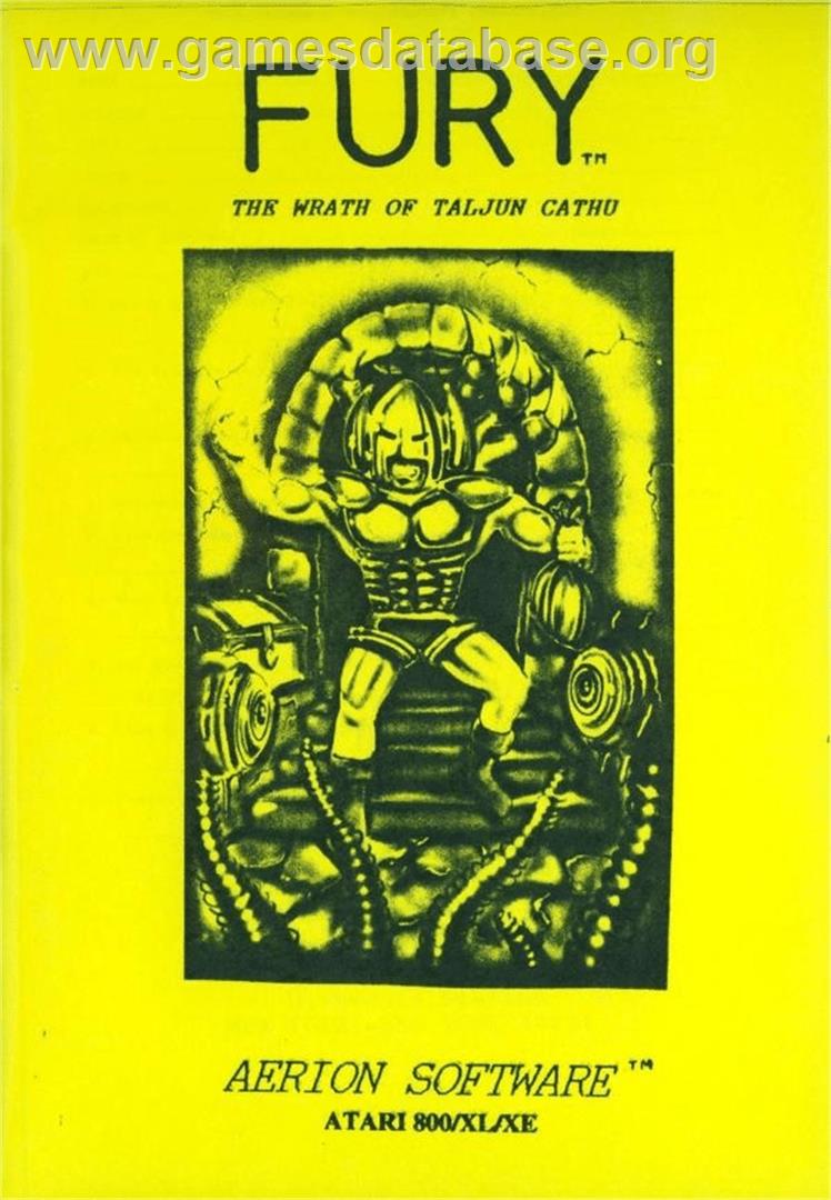 Fury - The Wrath Of Taljun Cathu - Atari 8-bit - Artwork - Box