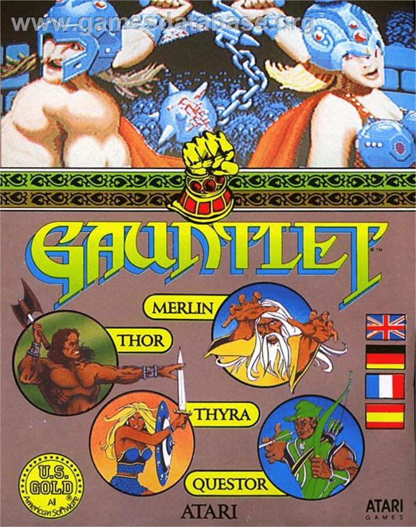 Gauntlet - Atari 8-bit - Artwork - Box