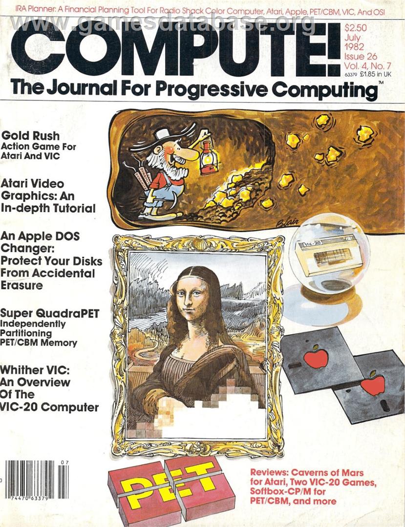 Gold Rush! - Atari 8-bit - Artwork - Box