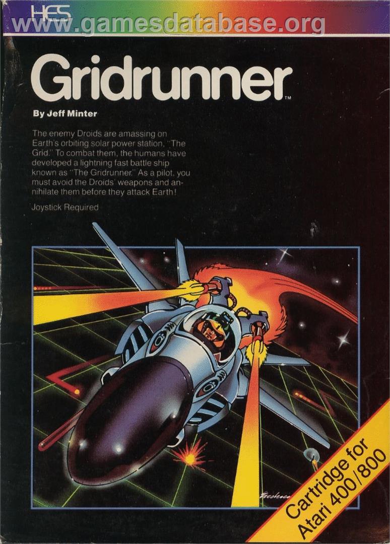 Gridrunner - Atari 8-bit - Artwork - Box