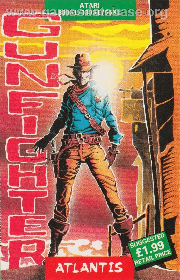 Gunfighter - Atari 8-bit - Artwork - Box