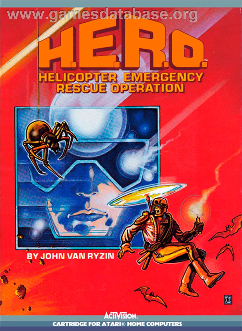 HERO - Atari 8-bit - Artwork - Box