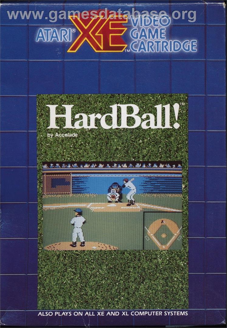 Hardball! - Atari 8-bit - Artwork - Box