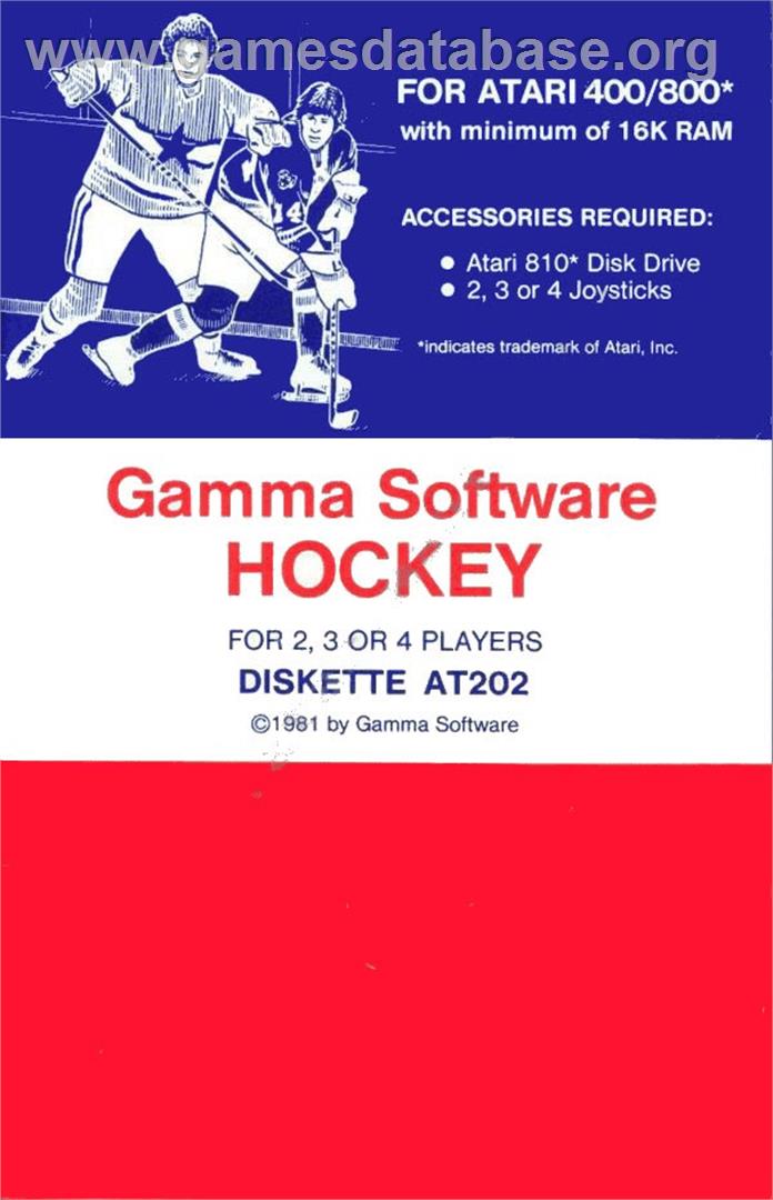 Hockey - Atari 8-bit - Artwork - Box