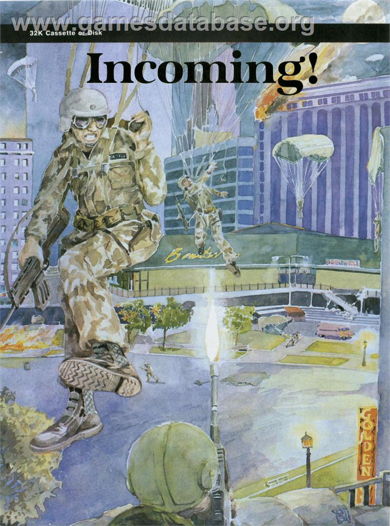 Incoming! - Atari 8-bit - Artwork - Box