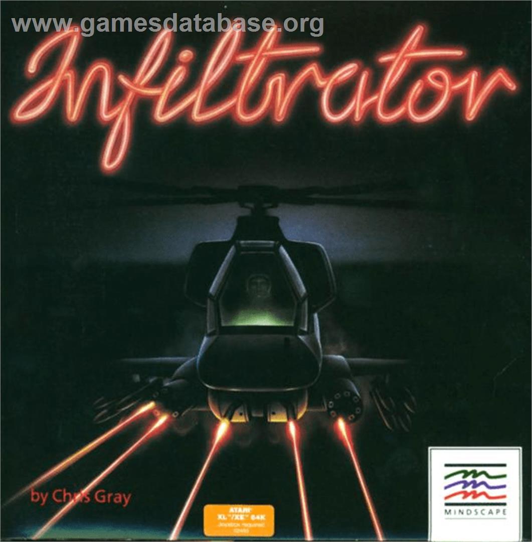 Infiltrator - Atari 8-bit - Artwork - Box