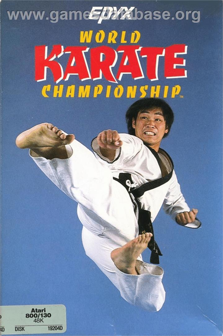 International Karate - Atari 8-bit - Artwork - Box