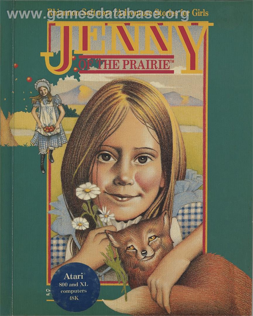 Jenny of the Prairie - Atari 8-bit - Artwork - Box