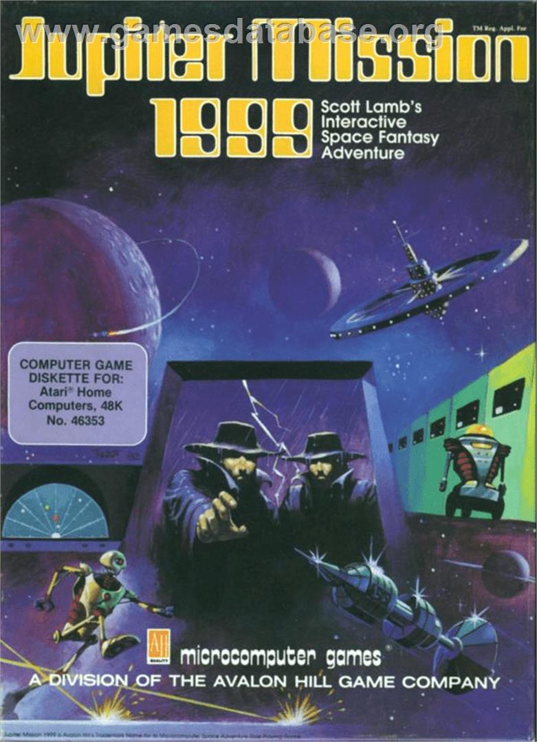 Jupiter Mission 1999 - Atari 8-bit - Artwork - Box