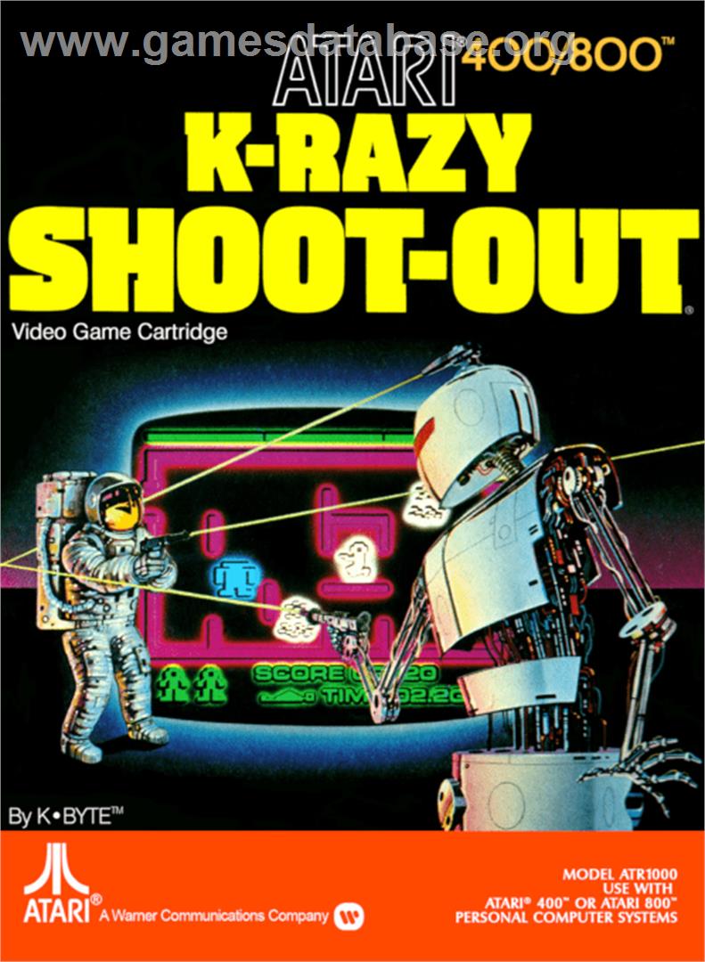 K-Razy Shootout - Atari 8-bit - Artwork - Box