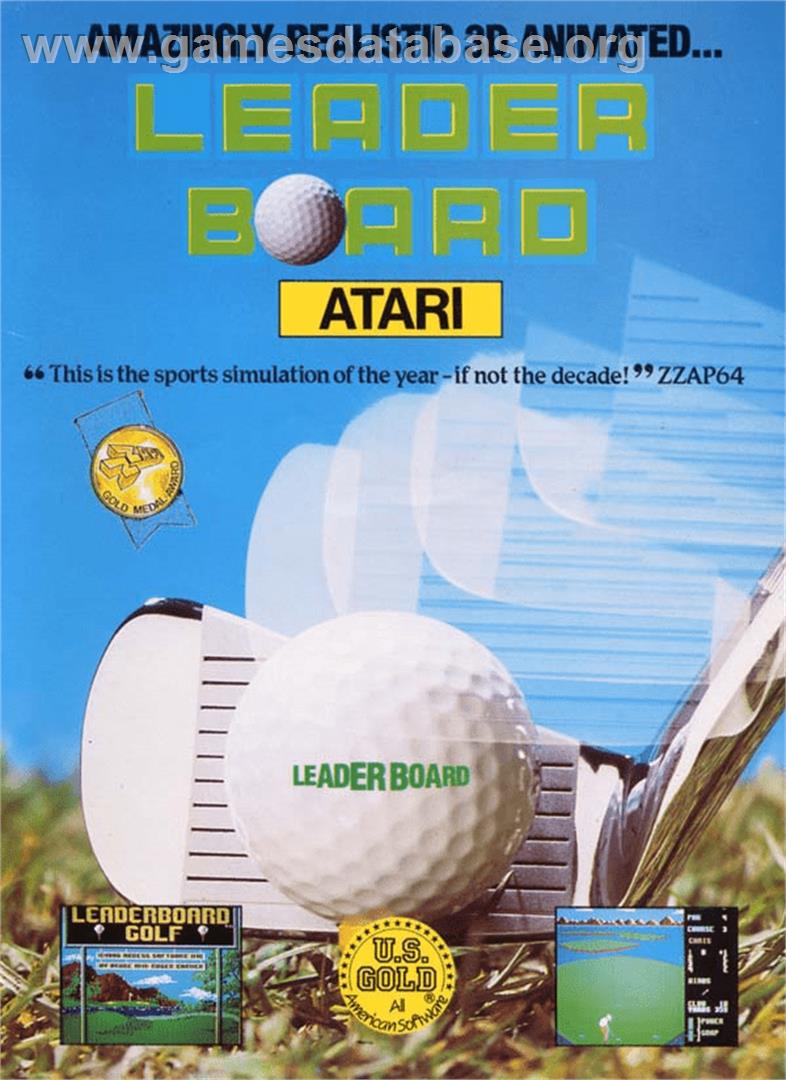 Leader Board - Atari 8-bit - Artwork - Box